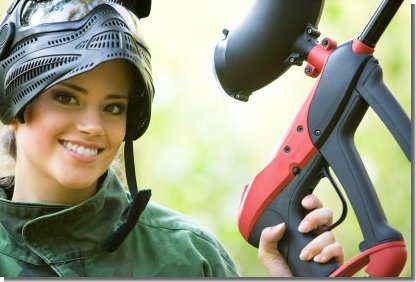 Get Girl to Play Paintball